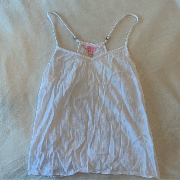Lilly Pulitzer DUSK LILEEZE TANK TOP White Cami - Picture 2 of 8